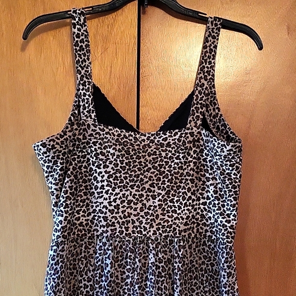 Sexy Leopard Maxi Dress! Chiffon Overlay, Fully Lined, 6 - Picture 8 of 17